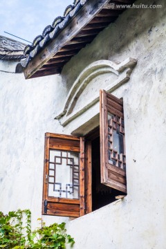 江南山居典范 木窗户