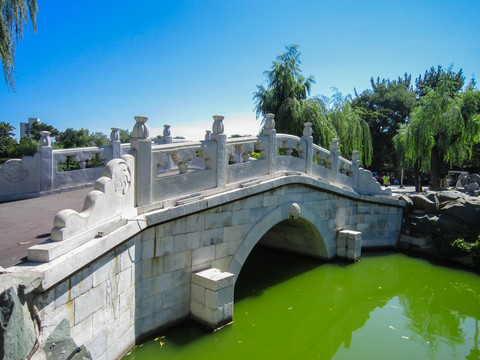 古代石拱桥 小桥流水