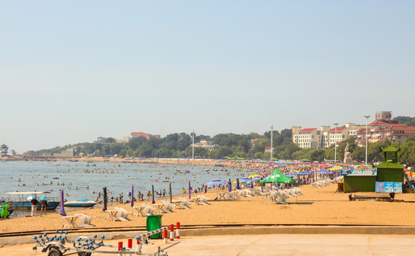 海滨浴场 兴城海滨 葫芦岛海滨