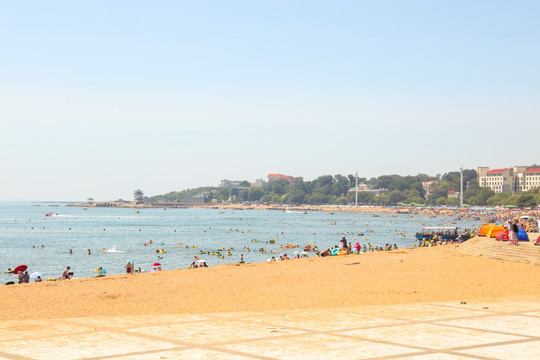 海滨浴场 兴城海滨 葫芦岛海滨