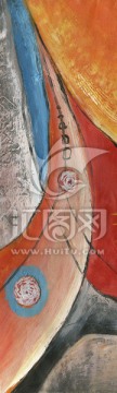 玄關(guān)裝飾畫 抽象油畫