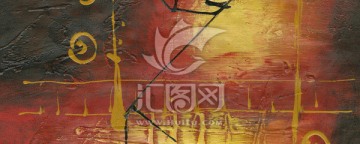 抽象油畫
