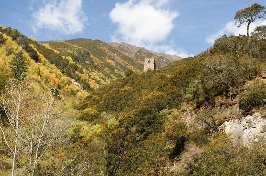 四川四姑娘山双桥沟风景