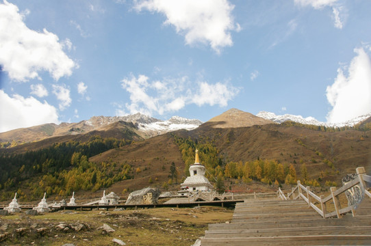 四川四姑娘山双桥沟风景