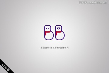 雪人LOGO 字母LOGO