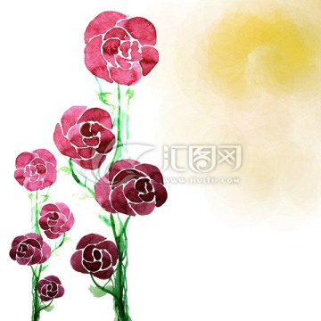 移門 裝飾畫 花卉 數(shù)碼印花
