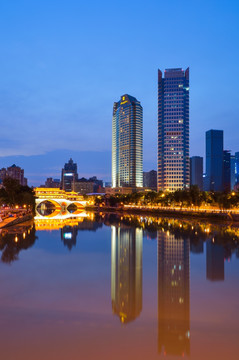 成都锦江夜景