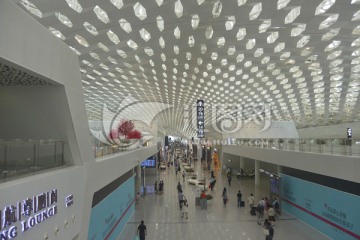 深圳机场T3航站楼候机厅内景