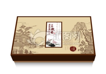 酒店月餅包裝 平面分層文件