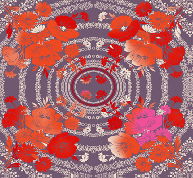 背景花紋