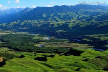 阔克苏大峡谷 九曲十八弯高清