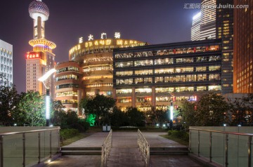 上海浦东正大广场夜景