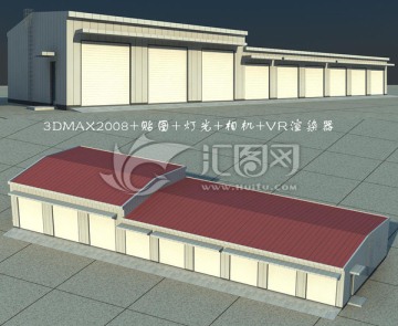 车库3D模型效果图