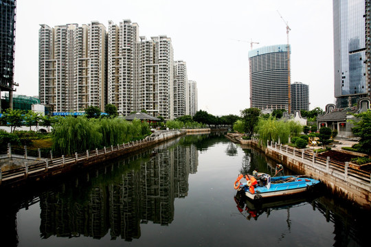 广州 猎德村 旅游风光 城中村