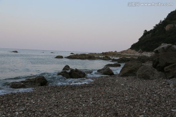 海边的石头 海浪