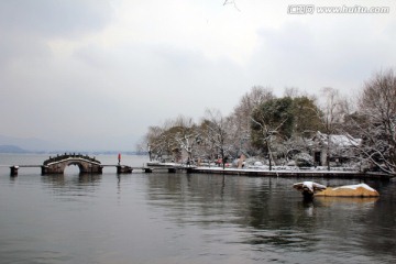 西湖雪景