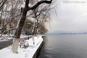 西湖雪景