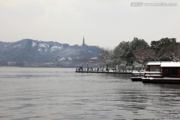 西湖雪景