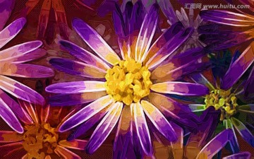 唯美裝飾畫 花