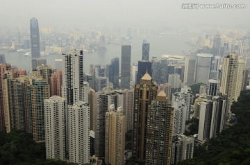 香港维多利亚全景俯视