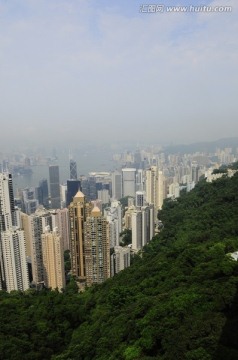 香港维多利亚港俯视