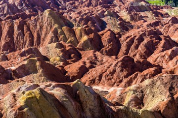 张掖丹霞地质公园风景 众僧拜佛