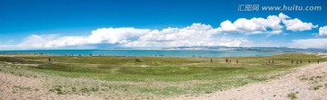 青海湖风景宽幅