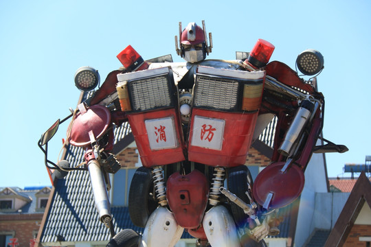 消防機(jī)器人特寫