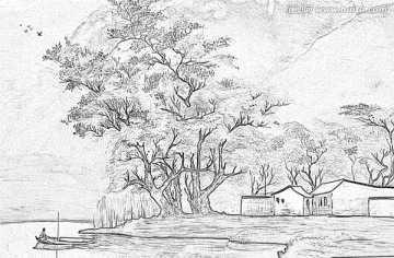 白描 水鄉(xiāng)