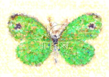 抽象油畫(huà) 蝴蝶 歐美裝飾畫(huà)