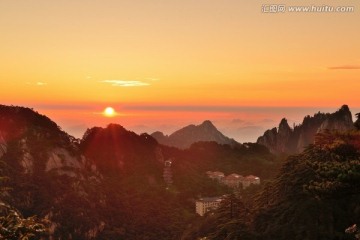 黄山 日出 高清