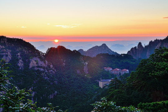 黄山日出 高清