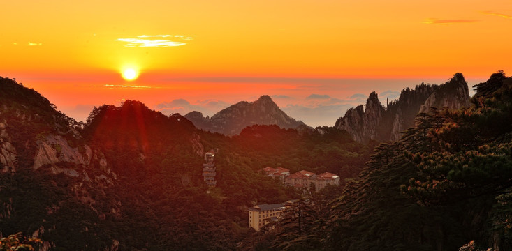 黄山日出 高清