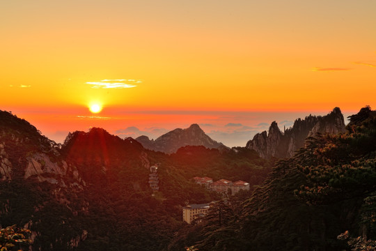 黄山日出 高清