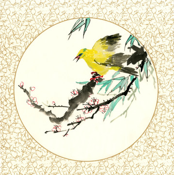 國畫花鳥畫 裝飾畫
