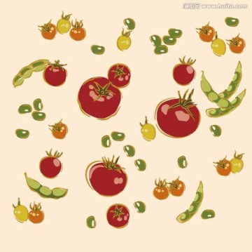 西紅柿豆角