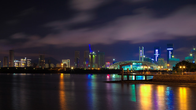 深圳湾夜景