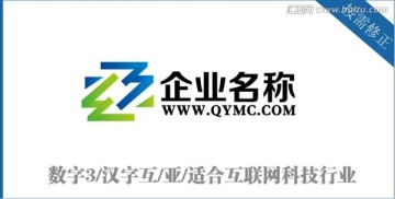 數(shù)字3漢字互科技標(biāo)志