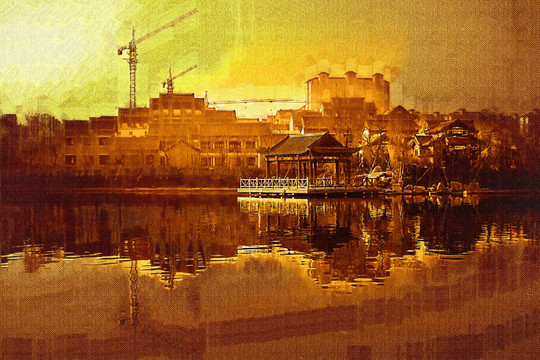 風(fēng)景油畫(huà) 不分層