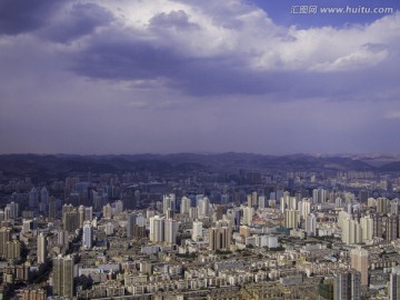 兰州全景 阴阳分明