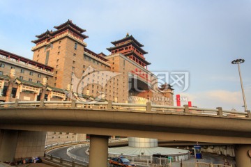 北京西站候车楼立交桥