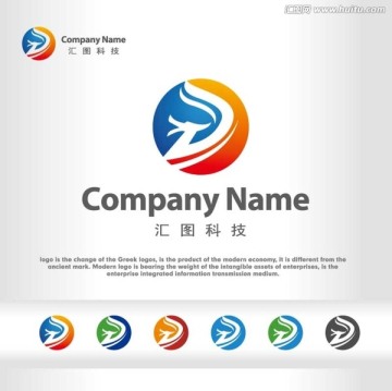 龙头标志logo设计