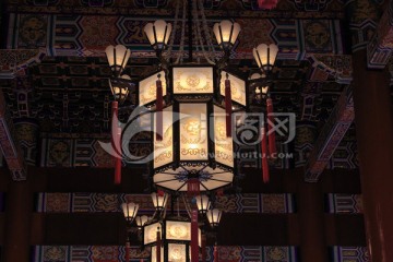 首都风光北京天安门城楼宫灯