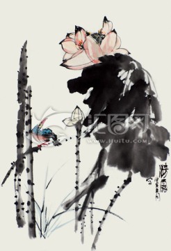 荷花 中國畫（未分層）