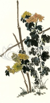 國(guó)畫菊花 裝飾畫