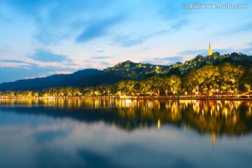 杭州西湖夜景