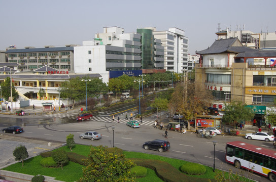 西安城市風光和城市建筑