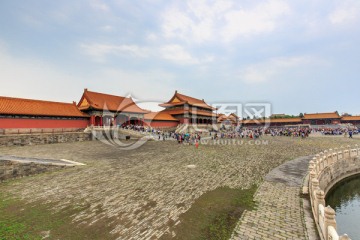 北京故宫太和门外朝宫殿正门