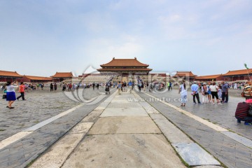 北京故宫太和殿金銮殿广场