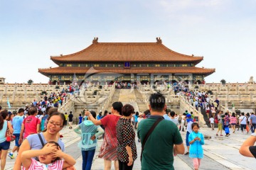 北京故宫太和殿金銮殿广场